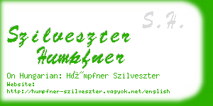 szilveszter humpfner business card